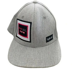 BIGTRUCK Gray Baseball Cap Downieville California Adjustable Snapback Flat Bill